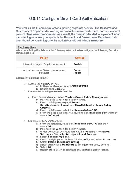 smart card authentication configuration|smart card authentication protocol.